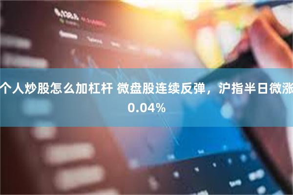 个人炒股怎么加杠杆 微盘股连续反弹，沪指半日微涨0.04%