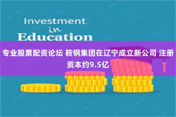 专业股票配资论坛 鞍钢集团在辽宁成立新公司 注册资本约9.5亿