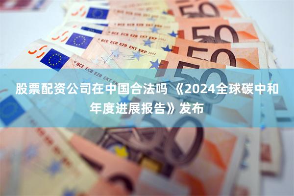 股票配资公司在中国合法吗 《2024全球碳中和年度进展报告》发布