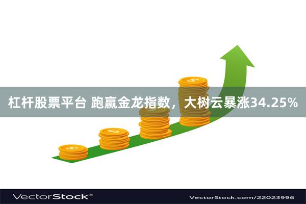 杠杆股票平台 跑赢金龙指数，大树云暴涨34.25%