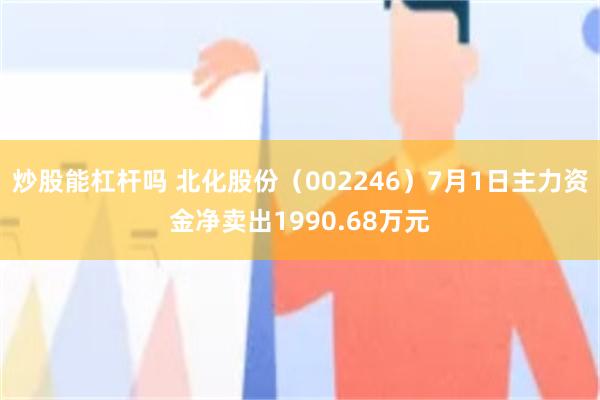 炒股能杠杆吗 北化股份（002246）7月1日主力资金净卖出1990.68万元